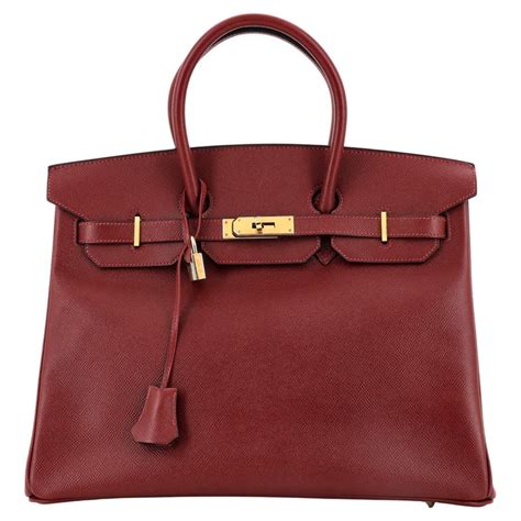 hermes birkin grainne lisse rouge